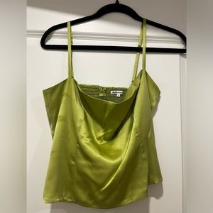 Reformation Silk Green Tank Size 8